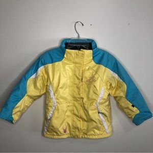 SPYDER | Pastel Yellow Blue Ski Snow Winter Jacket